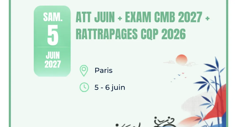 ATT juin + Exam CMB 2027 + Rattrapages CQP 2026